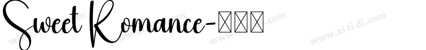 Sweet Romance字体转换